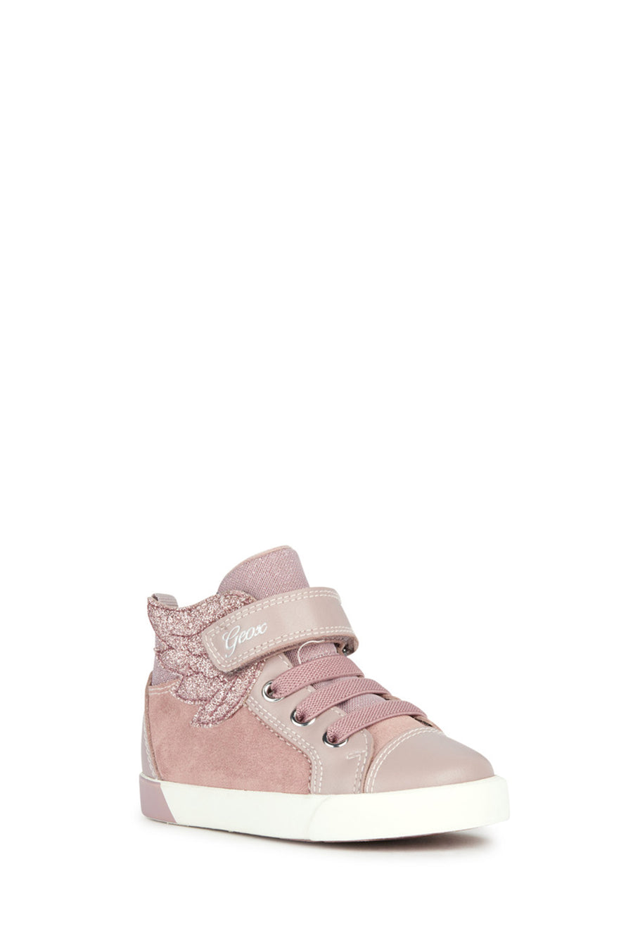 Geox Kız Bebek Pembe Kılwı Bantlı Süet Deri Sneaker