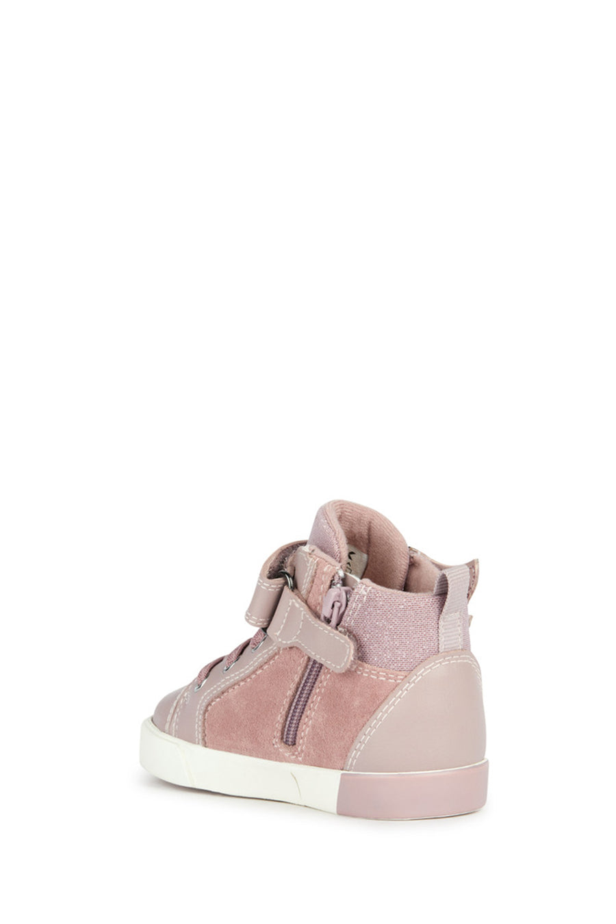 Geox Kız Bebek Pembe Kılwı Bantlı Süet Deri Sneaker
