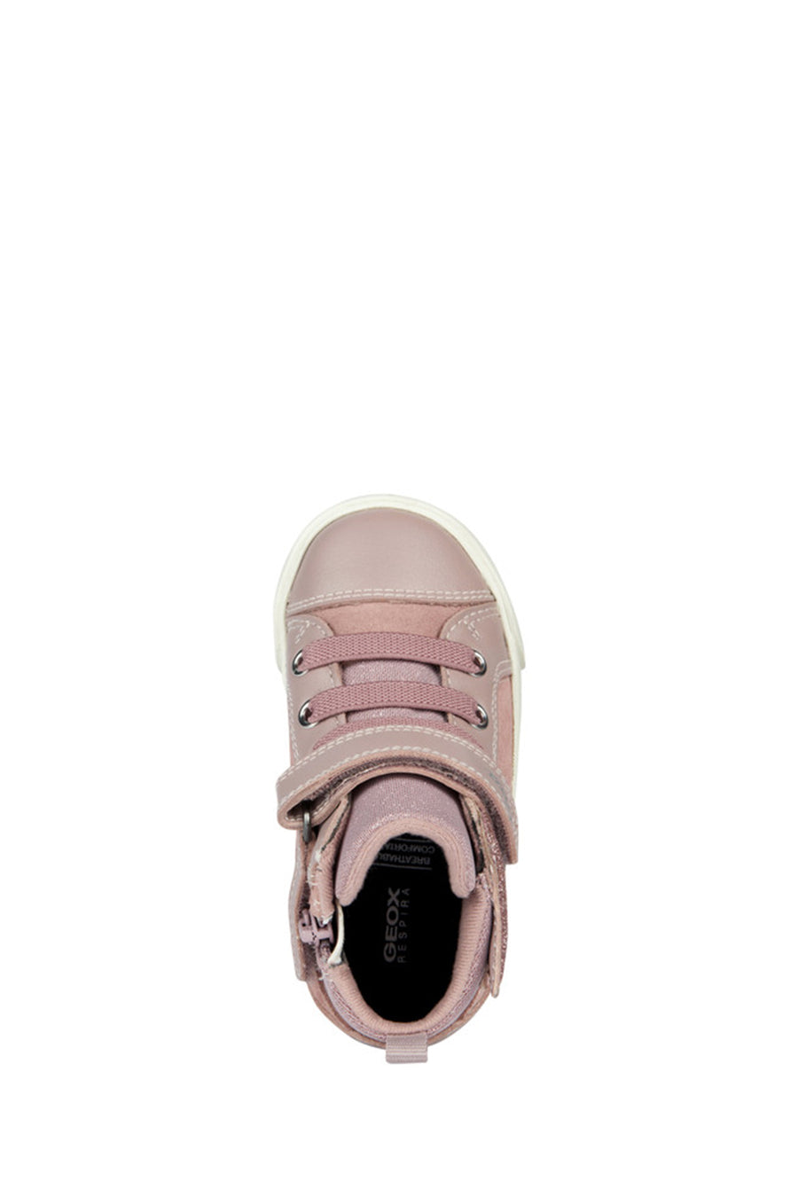 Geox Kız Bebek Pembe Kılwı Bantlı Süet Deri Sneaker