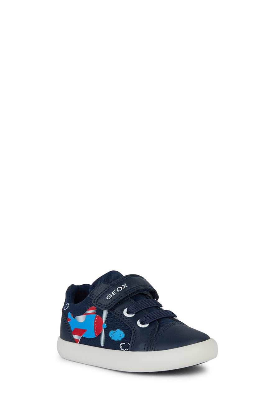 Geox Baby Boy Navy Blue Gisli Banded Leather Sneaker