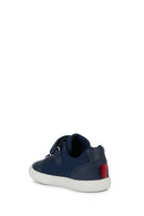 Geox Erkek Bebek Lacivert Gisli Bantlı Deri Sneaker | Derimod