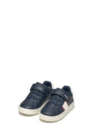 Geox Baby Boy Navy Blue B Eclyper A - Synth. Lea Double Banded Sneaker | Derimod