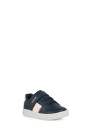 Geox Baby Boy Navy Blue B Eclyper A - Synth. Lea Double Banded Sneaker | Derimod