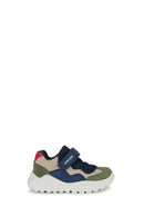 Geox Baby Boy Navy Blue Suede Sneaker with Ciufciuf Straps | Derimod