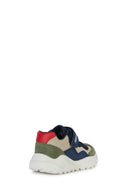 Geox Baby Boy Navy Blue Suede Sneaker with Ciufciuf Straps | Derimod