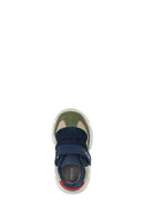 Geox Baby Boy Navy Blue Suede Sneaker with Ciufciuf Straps | Derimod