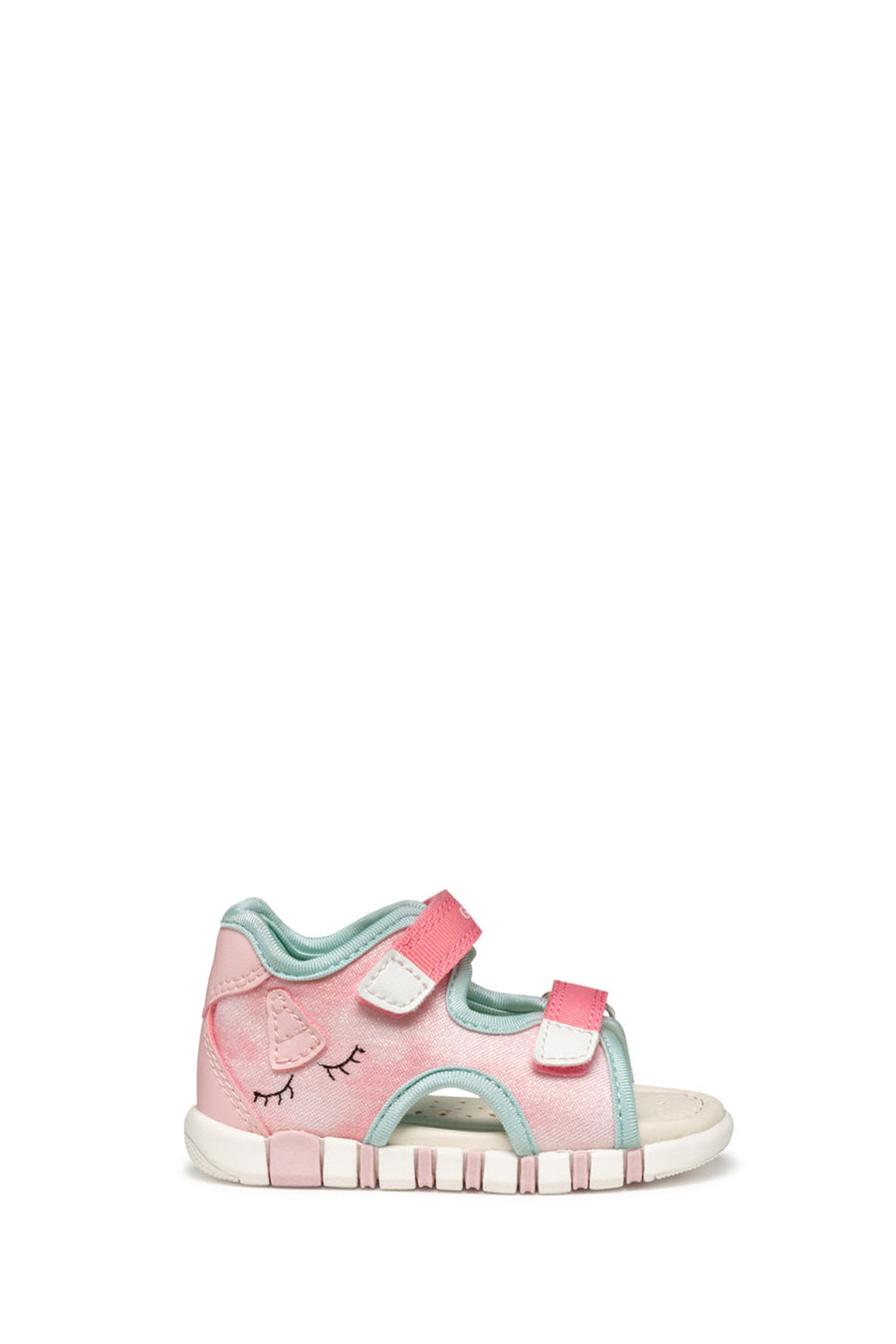 Geox Kız Bebek Pembe B Sandal Iupidoo A - Text + Gbk Çift Bantlı Kumaş Sandalet B5517A0AS54C7337 | Derimod