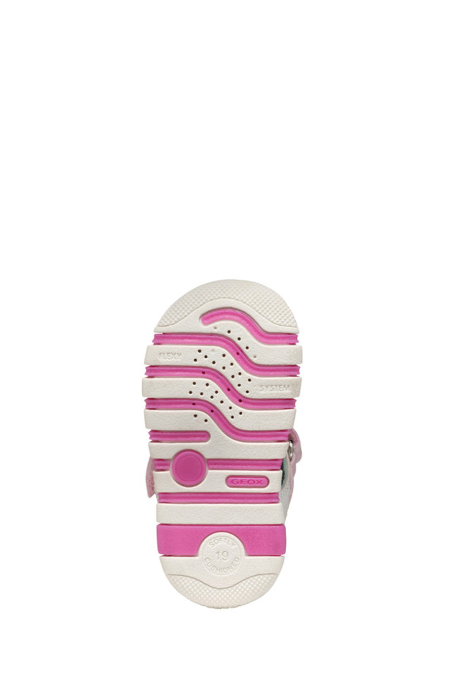 Geox Kız Bebek Beyaz B Sandal Iupidoo A - Synt + Mesh Bantlı Kumaş Sandalet