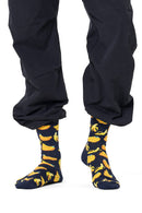 Happy Socks Erkek Lacivert Desenli Pamuk Çorap | Derimod