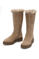 Geox Kadın Bej Iridea Süet Bot | Derimod