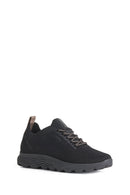 Geox Kadın Siyah Spherica Bağcıklı Kumaş Sneaker | Derimod