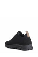 Geox Kadın Siyah Spherica Bağcıklı Kumaş Sneaker | Derimod