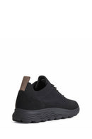 Geox Kadın Siyah Spherica Bağcıklı Kumaş Sneaker | Derimod