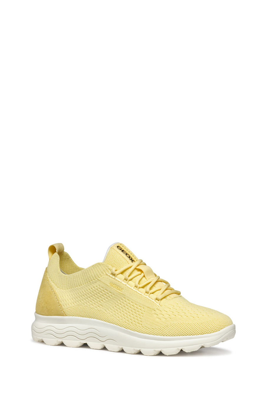 Geox Kadın Sarı D Spherica A - Knitt. Text + Sue Bağcıklı Kumaş Sneaker