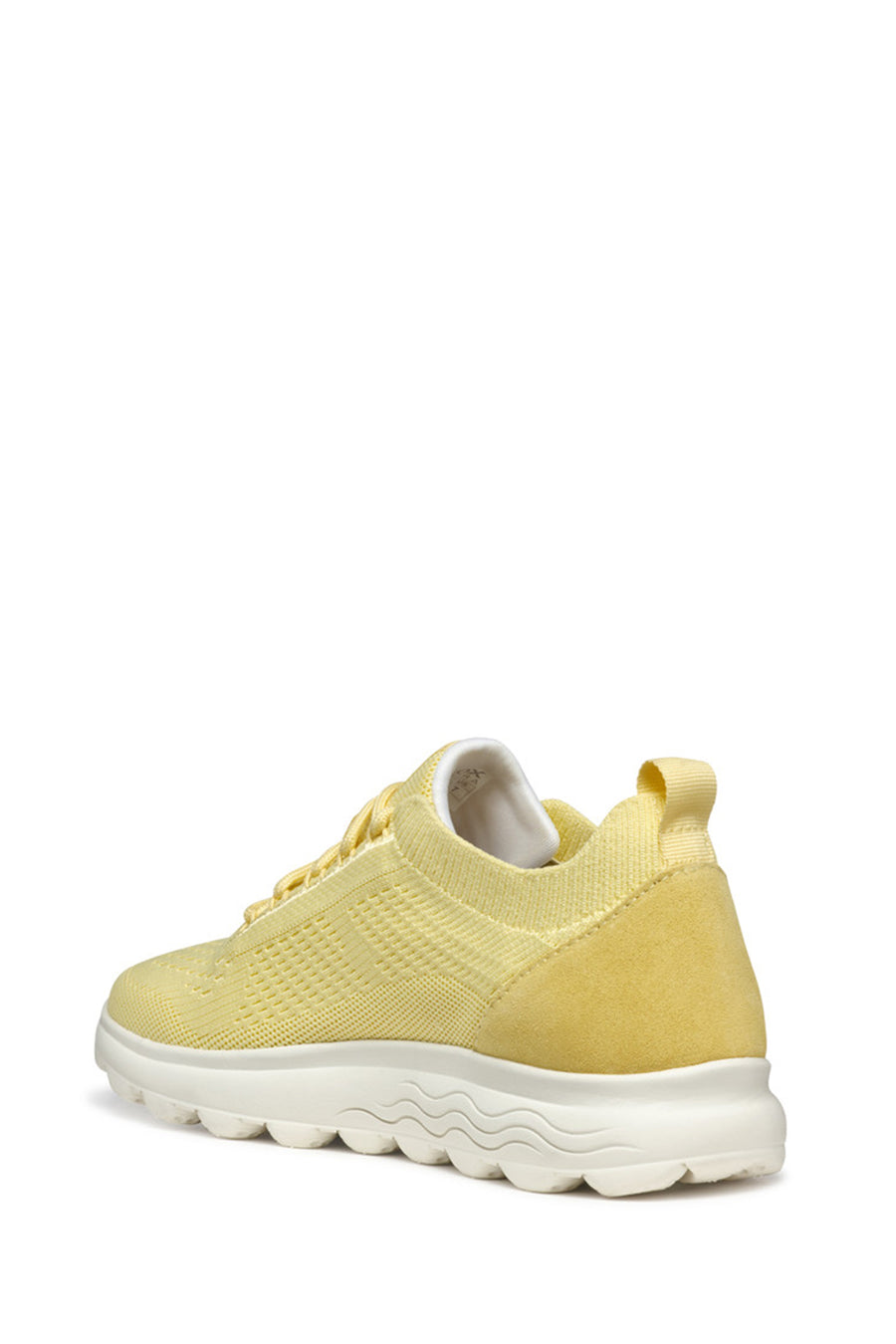 Geox Kadın Sarı D Spherica A - Knitt. Text + Sue Bağcıklı Kumaş Sneaker