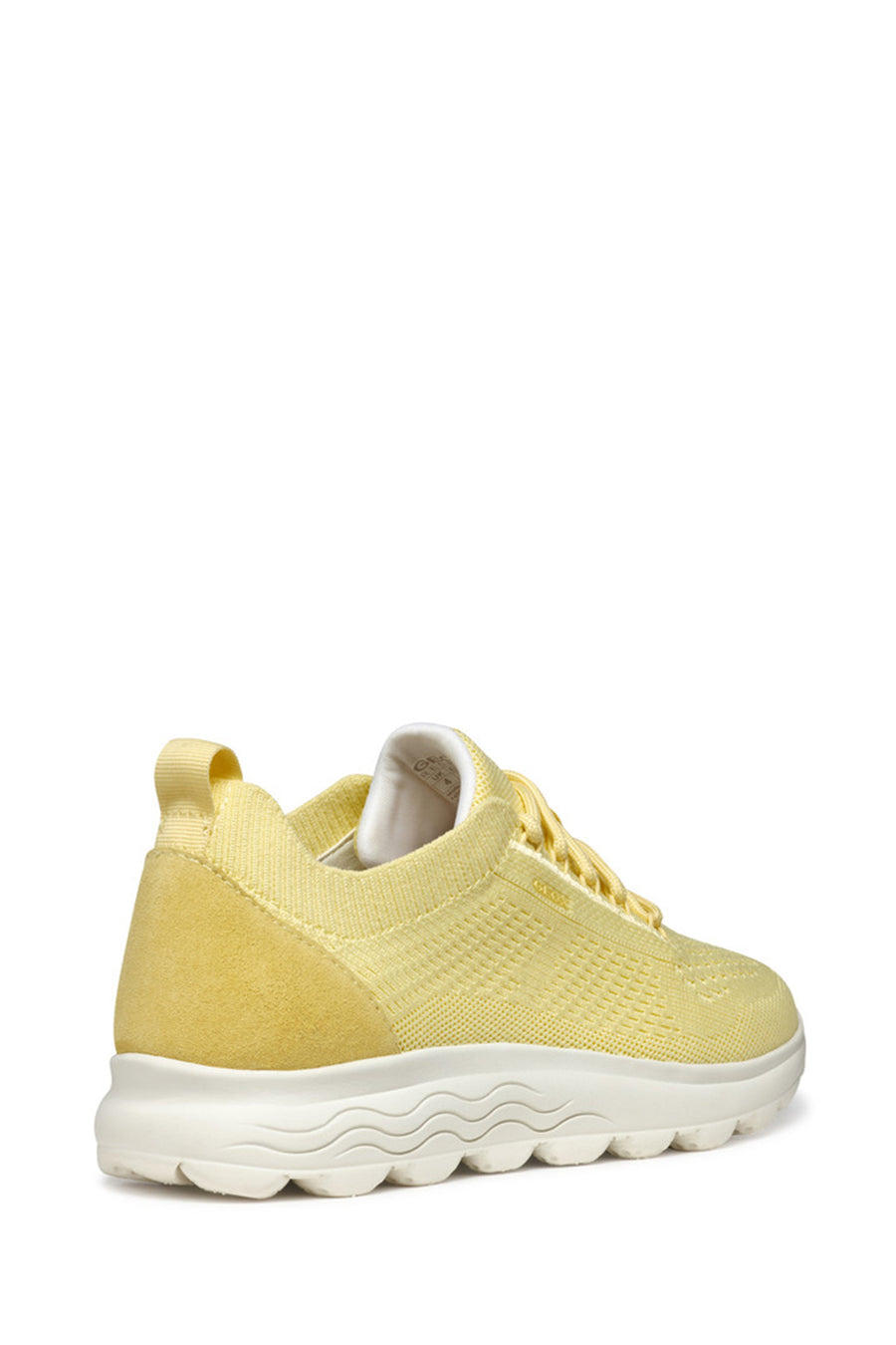 Geox Kadın Sarı D Spherica A - Knitt. Text + Sue Bağcıklı Kumaş Sneaker