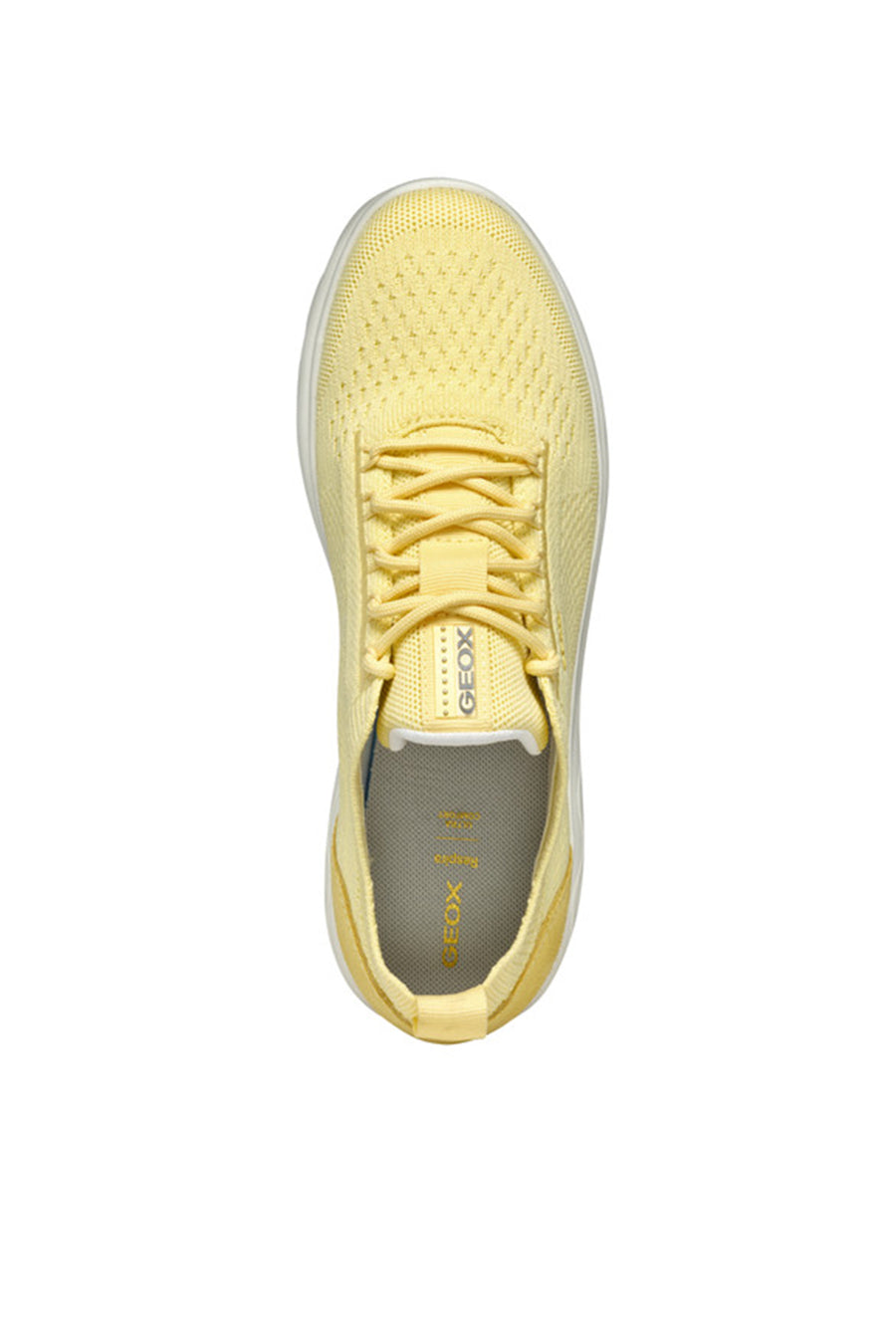 Geox Kadın Sarı D Spherica A - Knitt. Text + Sue Bağcıklı Kumaş Sneaker