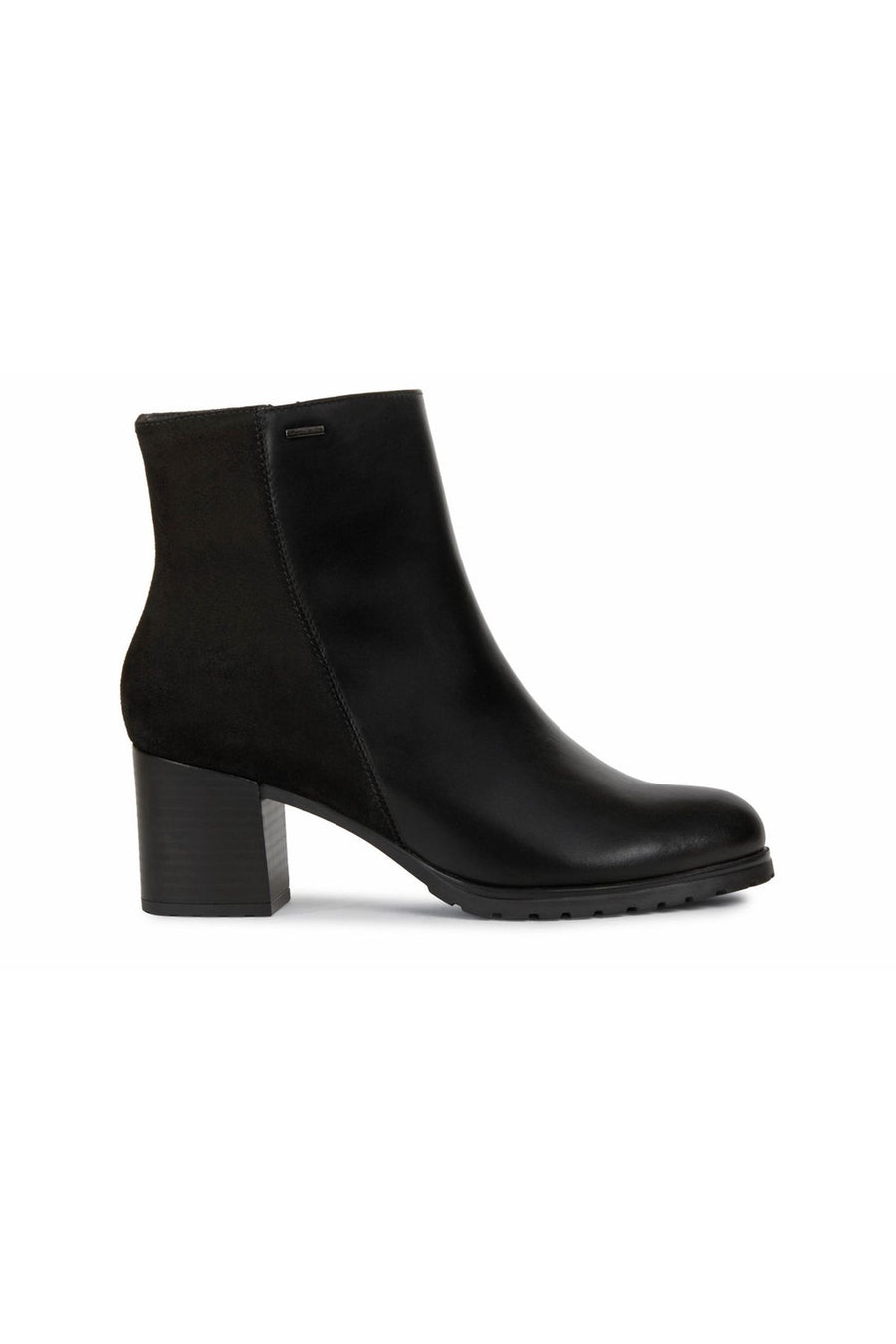 Geox Women's Black New Lise Abx Thick Heeled Leather Boots D166ZB04322C9999 | Derimod