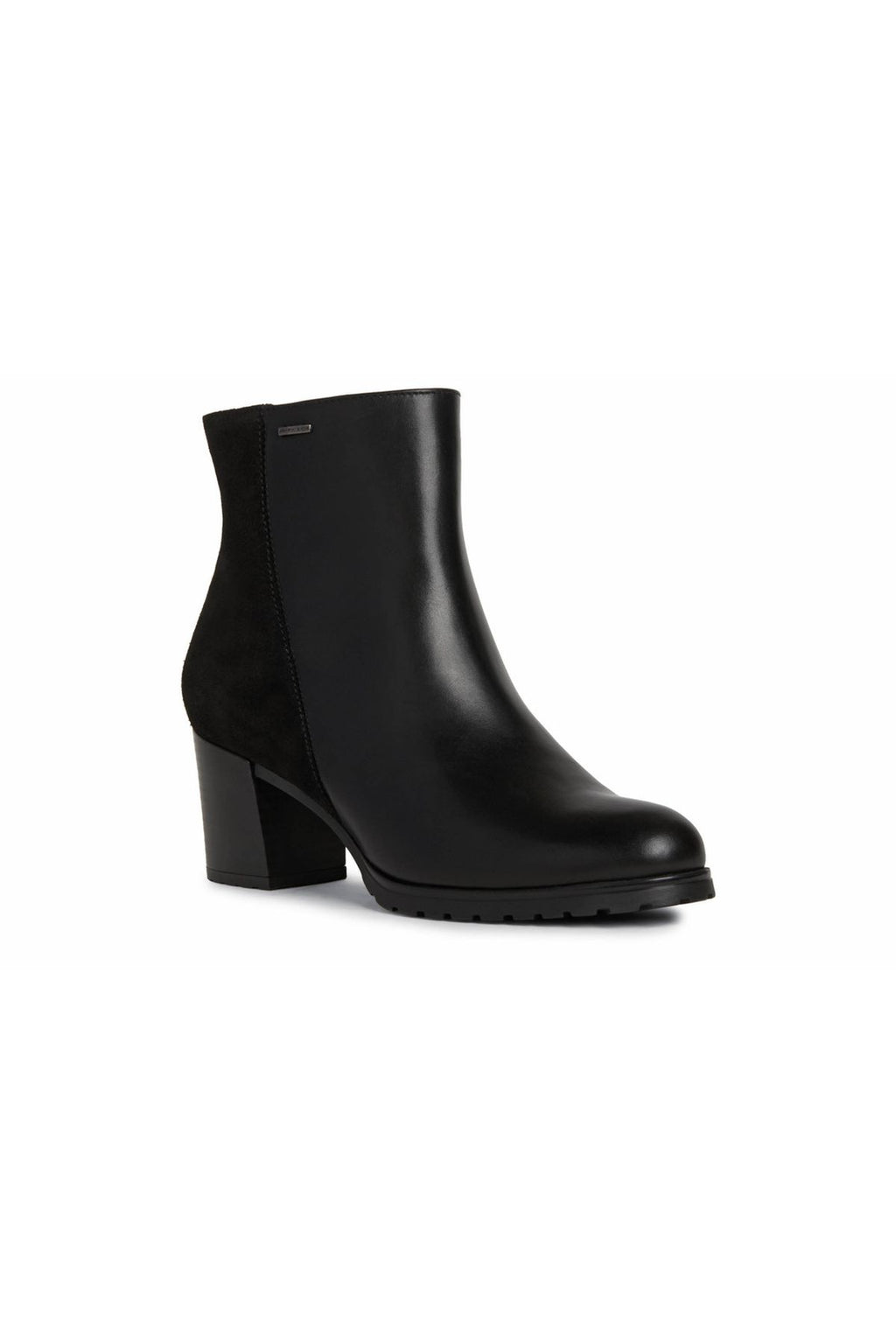 Geox Kadın Siyah New Lise Abx Kalın Topuklu Deri Bot