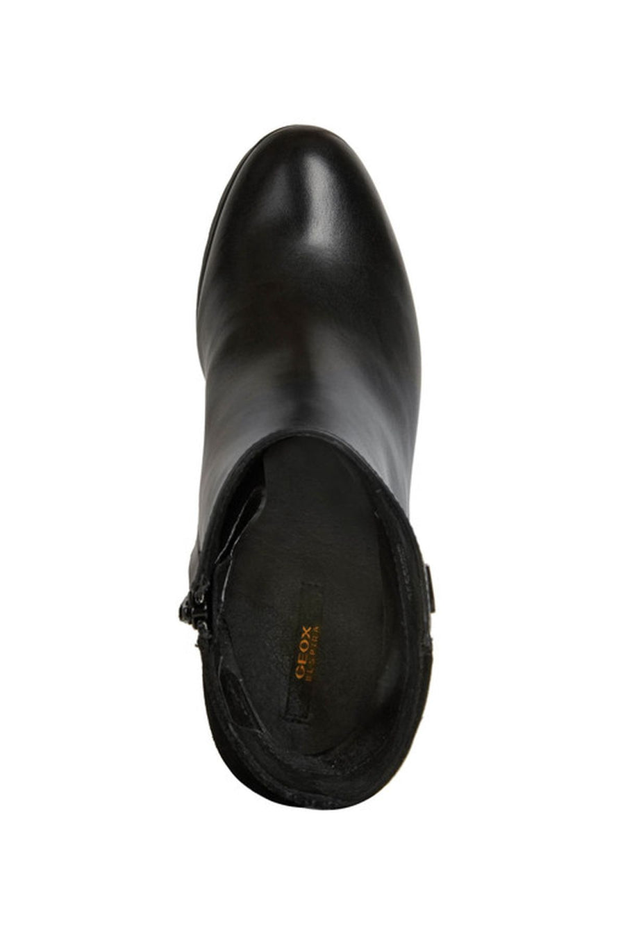 Geox Women's Black New Lise Abx Thick Heeled Leather Boots