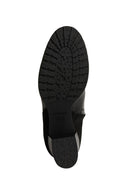 Geox Kadın Siyah New Lise Abx Kalın Topuklu Deri Bot | Derimod