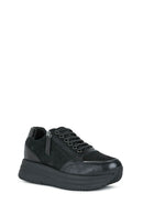 
Geox Women’s Black Kency Lace-Up Thick Sole Leather Sneaker
 | Derimod