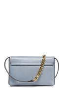 Geox Women Blue Liliane Chain Strap Leather Crossbody Bag | Derimod