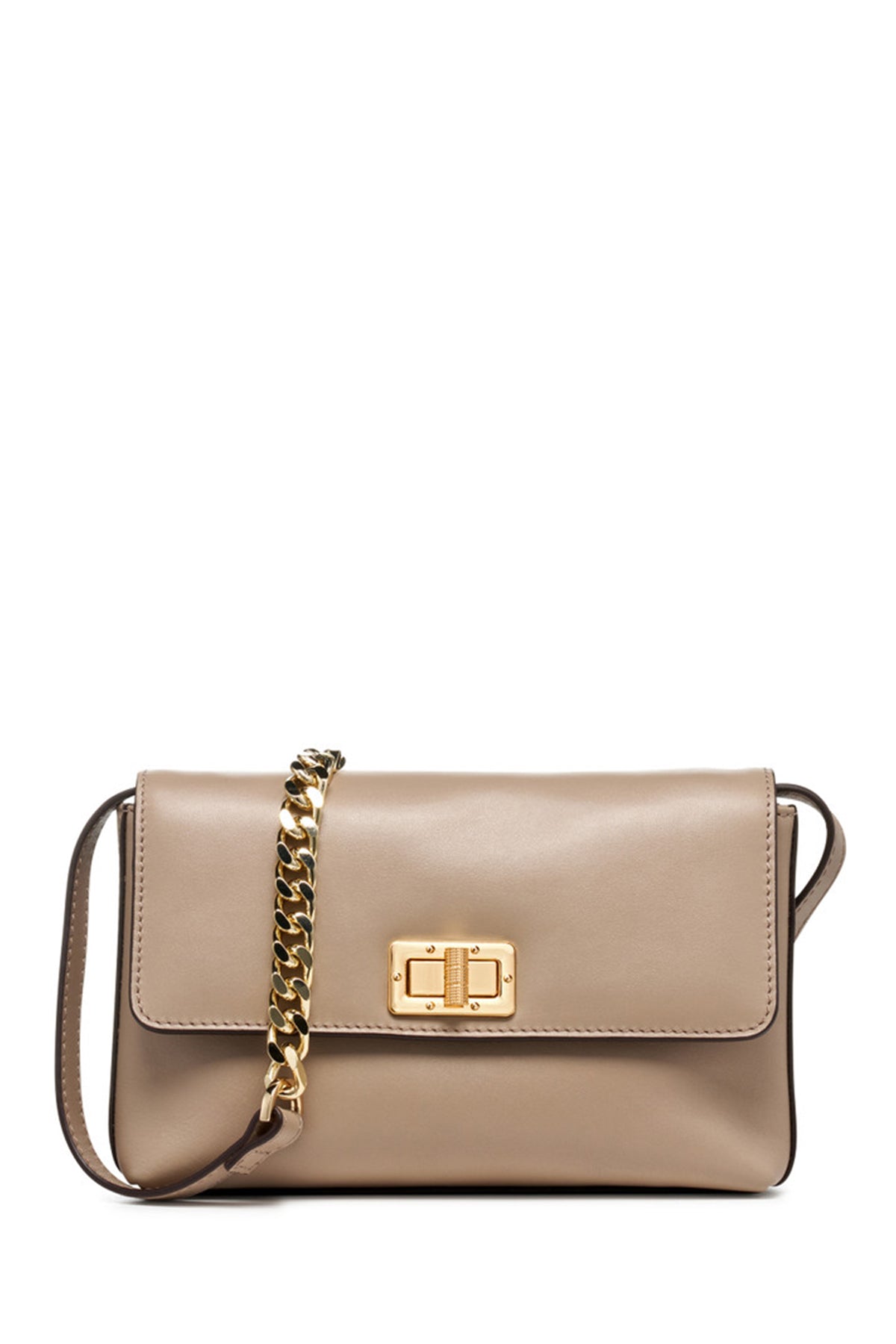 Geox Women Mink Liliane Chain Strap Leather Crossbody Bag D25JXA00043C6738 | Derimod