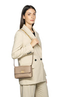 Geox Women Mink Liliane Chain Strap Leather Crossbody Bag | Derimod