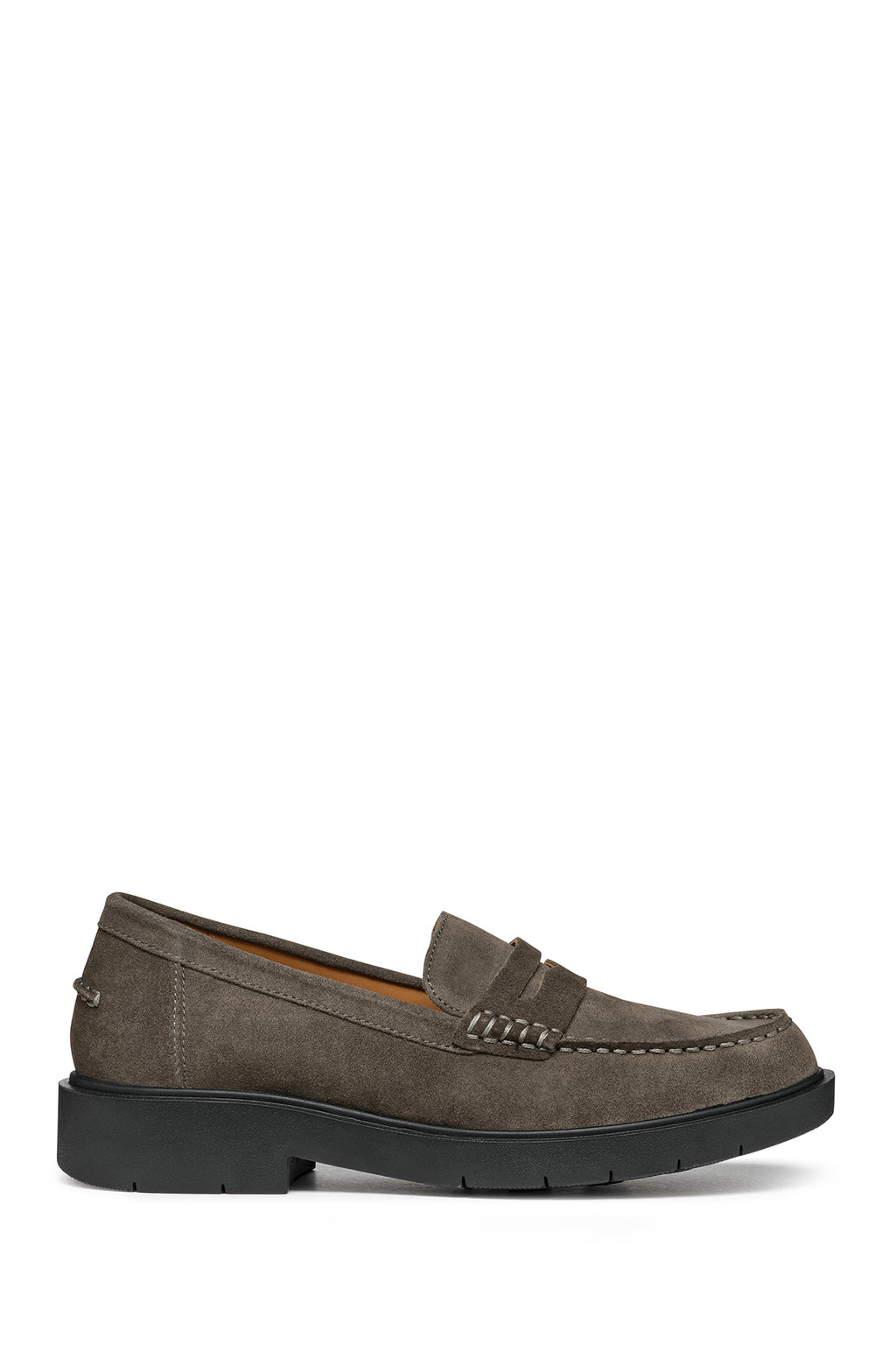 Geox Kadın Gri Spherica Ec1 Süet Deri Maskülen Loafer