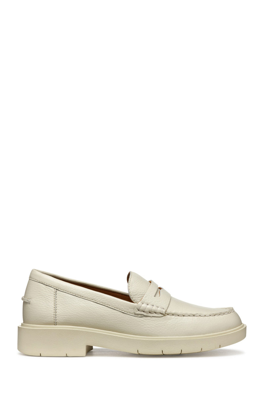 Geox Kadın Krem D Spherica Ec1 Deri Maskülen Loafer D25QRA00046C1122 | Derimod