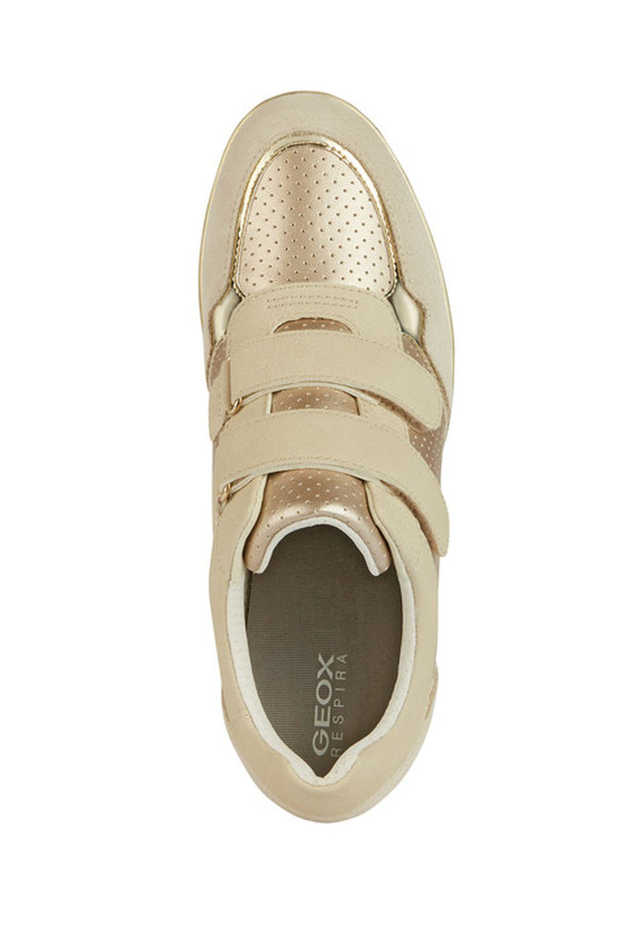 Geox Kadın Bej Ilde Kalın Tabanlı Deri Sneaker