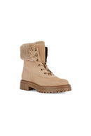 Geox Women's Beige İridea Suede Leather Boots | Derimod