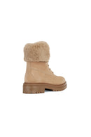 Geox Women's Beige İridea Suede Leather Boots | Derimod