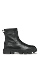 Geox Women's Black Vilde Leather Chelsea Boots | Derimod