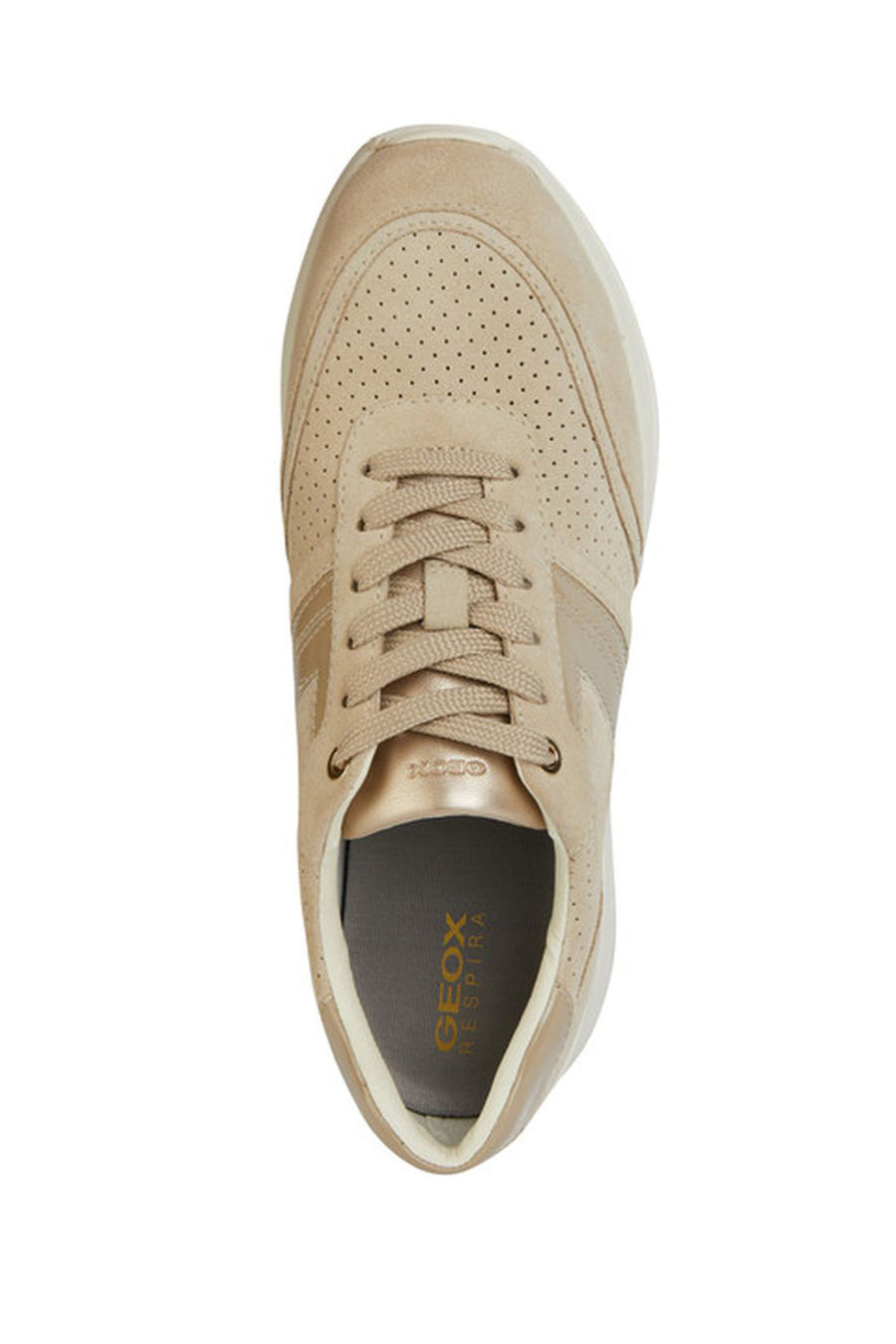 Geox Kadın Vizon Desya Bağcıklı Deri Sneaker