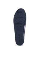 Geox Women Navy D Vega Moc Tassel Suede Leather Loafer | Derimod