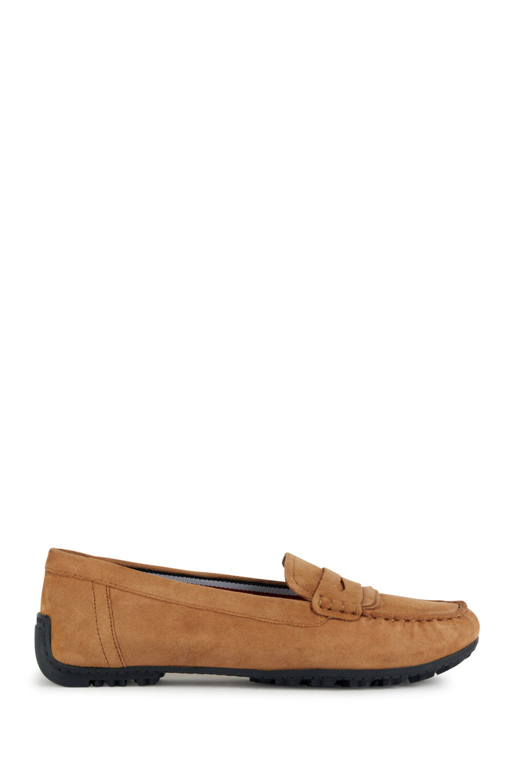 Geox Kadın Camel Kosmopolis + Grip Süet Deri Loafer