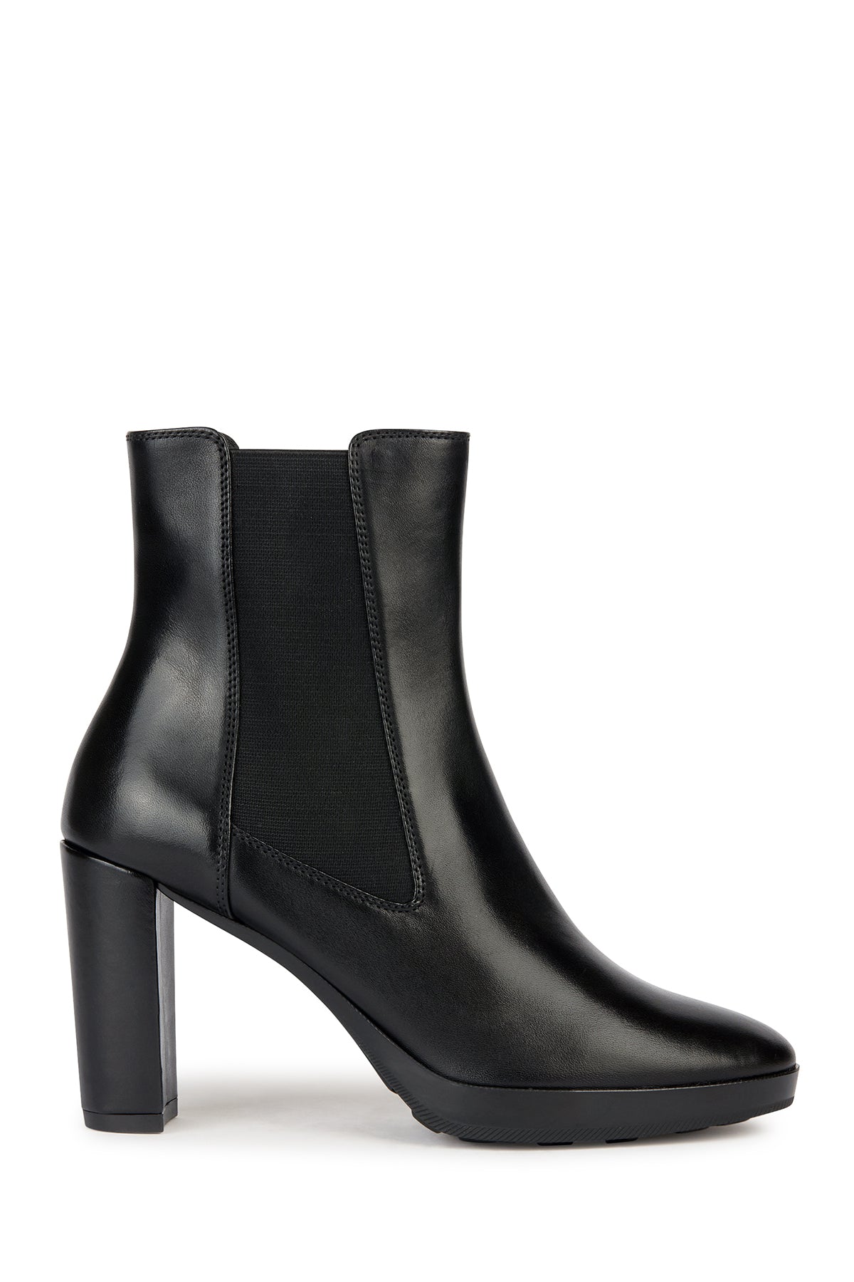 Geox Kadın Siyah Walk Pleasure Deri Plaftorm Topuklu Bot D35TFC00043C9999 | Derimod