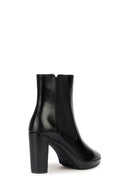 Geox Kadın Siyah Walk Pleasure Deri Plaftorm Topuklu Bot | Derimod