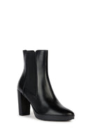 Geox Kadın Siyah Walk Pleasure Deri Plaftorm Topuklu Bot | Derimod