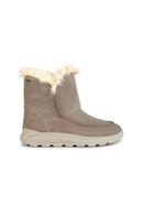 Geox Kadın Bej Spherica Süet Deri Bot | Derimod