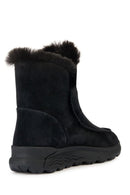 Geox Kadın Siyah Spherica Süet Deri Bot | Derimod