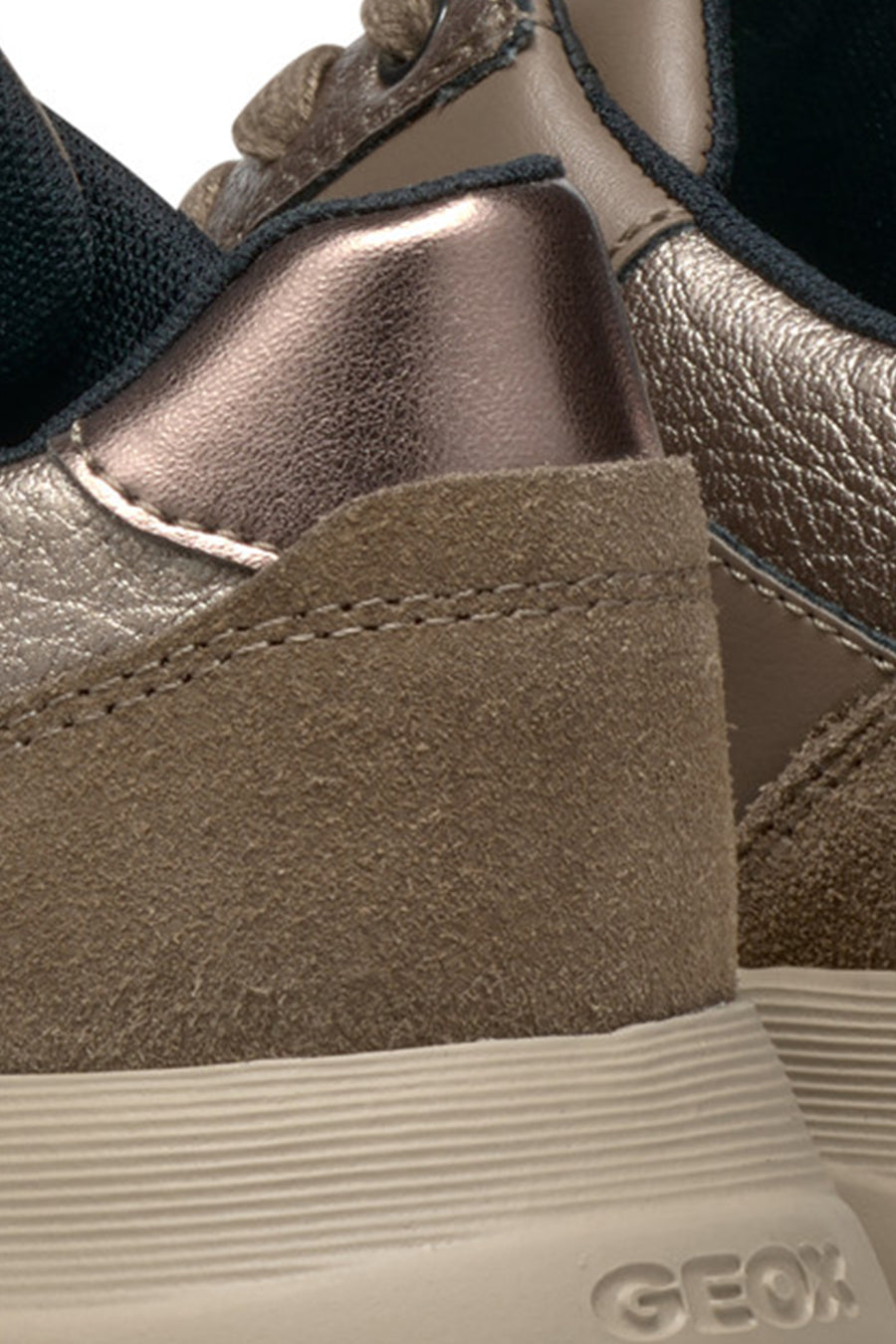 Kadın Kadın Vizon Spherica Bağcıklı Kalın Tabanlı Deri Sneaker