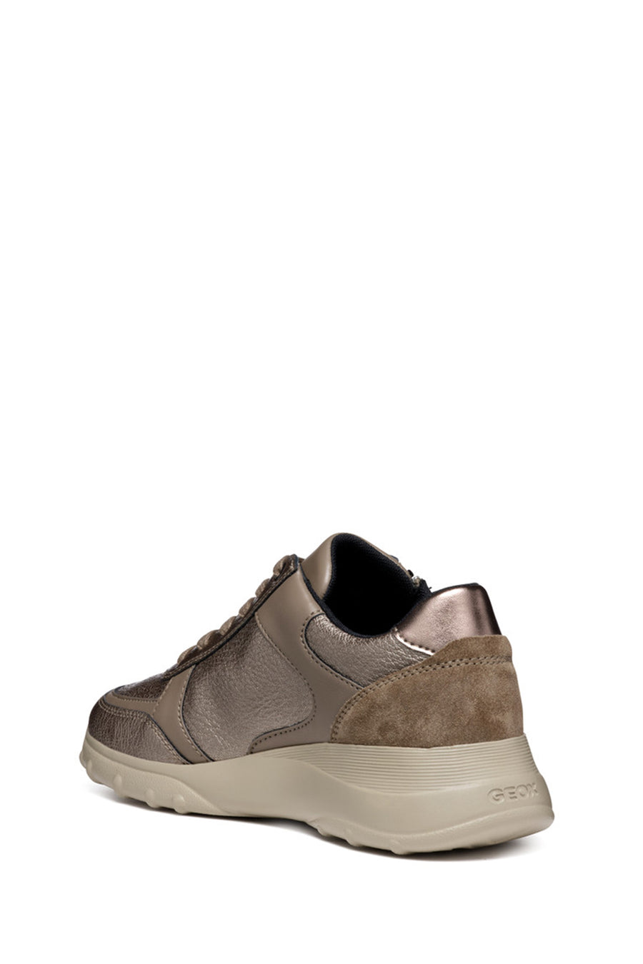 Kadın Kadın Vizon Spherica Bağcıklı Kalın Tabanlı Deri Sneaker
