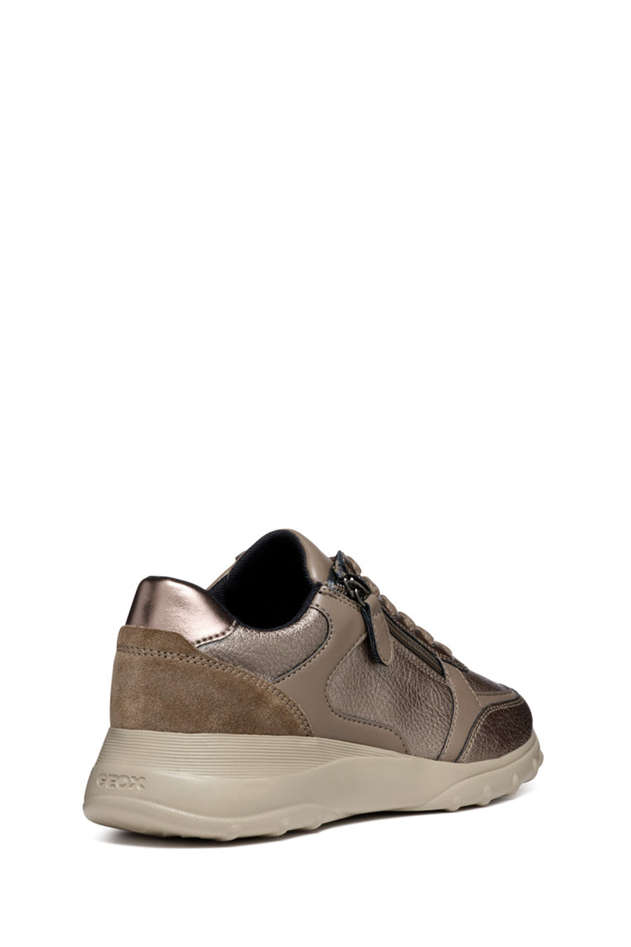 Kadın Kadın Vizon Spherica Bağcıklı Kalın Tabanlı Deri Sneaker
