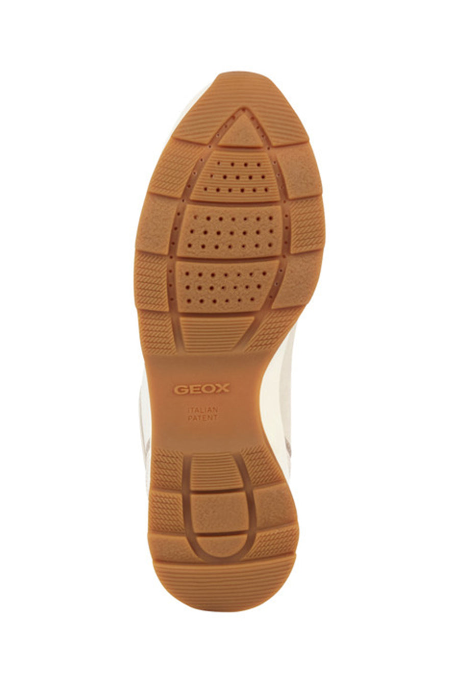 Geox Kadın Bej Bağcıklı Deri Sneaker