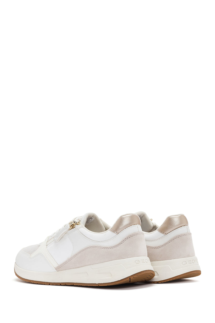 Geox Kadın Beyaz Bulmya Bağcıklı Deri Sneaker