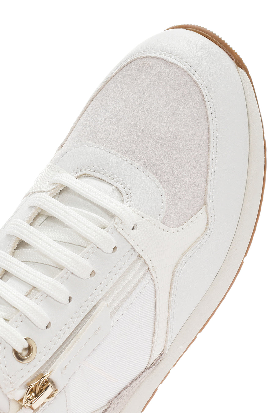 Geox Kadın Beyaz Bulmya Bağcıklı Deri Sneaker