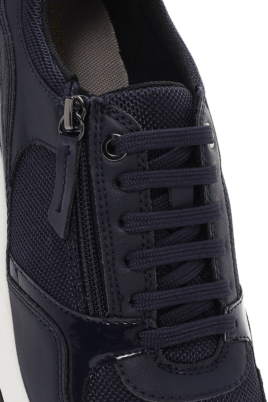Geox Kadın Lacivert Bulmya Bağcıklı Deri Sneaker